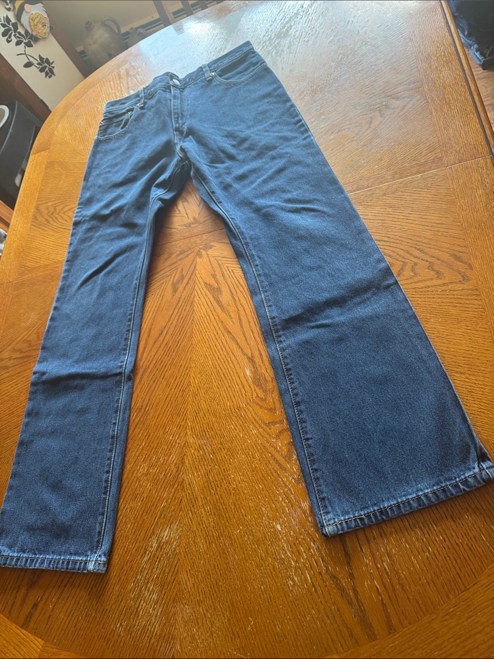 Levi's Men's Straight Jeans — Deep Indigo Blue